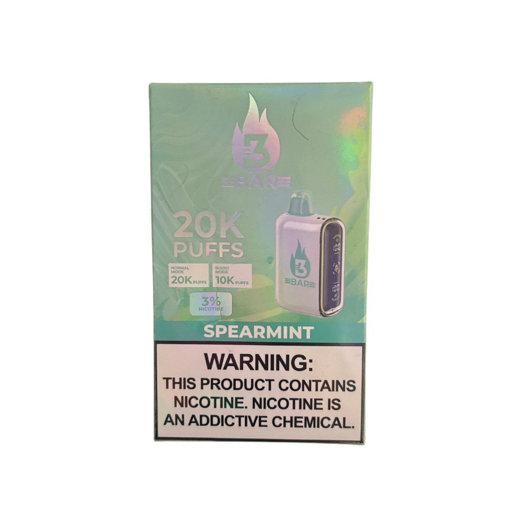 3 Bar 20k 3% Rechargeable Disposable 3 Bar Disposables Spearmint / 20000+ / 3% (30mg)