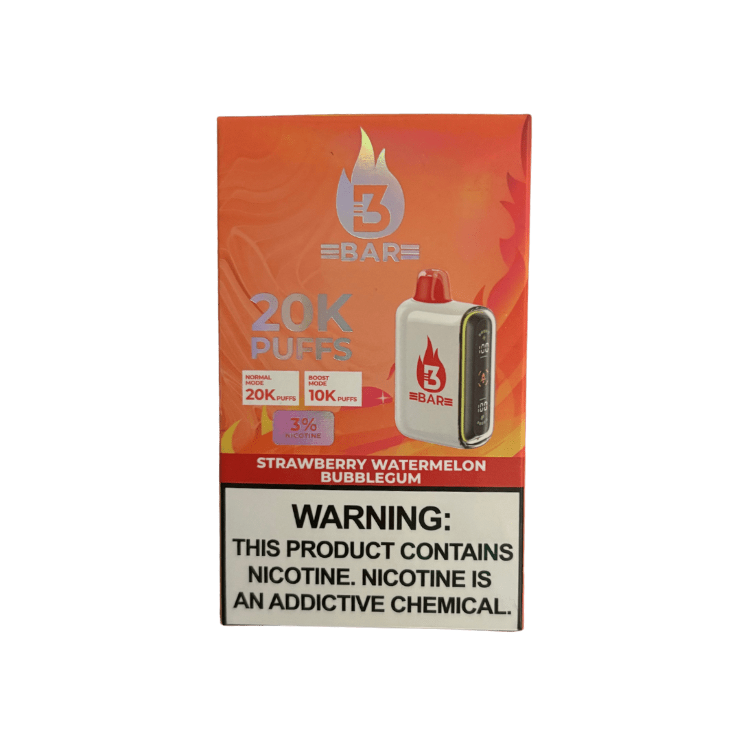 3 Bar 20k 3% Rechargeable Disposable 3 Bar Disposables Strawberry Ice / 20000+ / 3% (30mg)