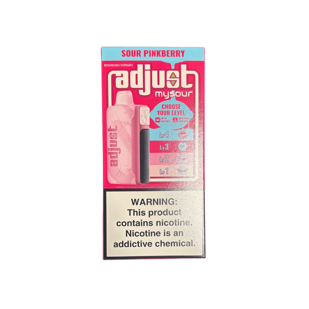 Adjust MySour 40k 5% Rechargeable Disposable Adjust Disposables Sour Pinkberry / 40000+ / 5% (50mg)