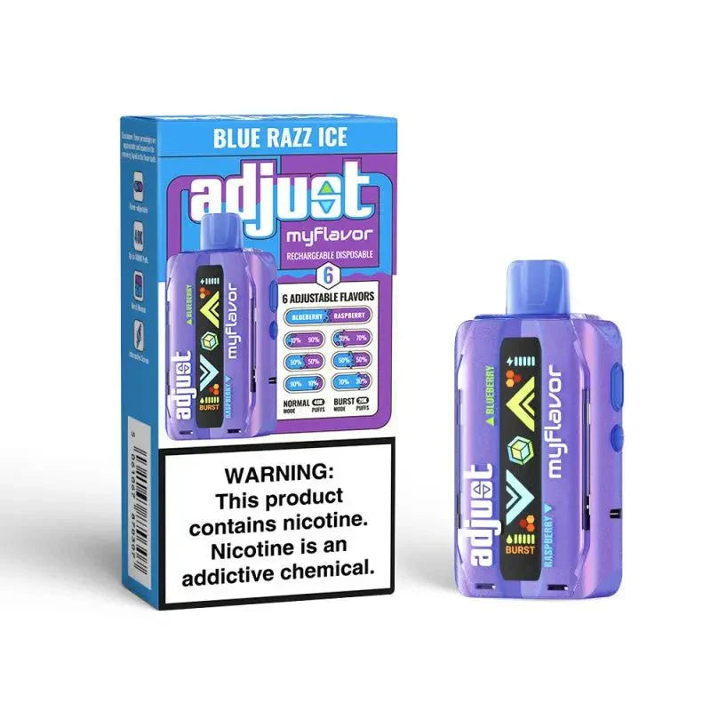 Adjust MyFlavor 40k 5% by Lost Mary Disposables Blue Razz Ice / 40000+ / 5% (50mg)