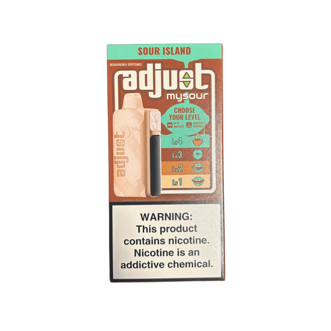 Adjust MySour 40k 5% Rechargeable Disposable Adjust Disposables Sour Island / 40000+ / 5% (50mg)