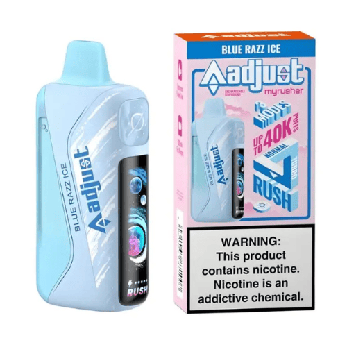 Adjust MyRusher 40k 5% Adjust Disposables Blue Razz Ice / 40000+ / 5% (50mg)