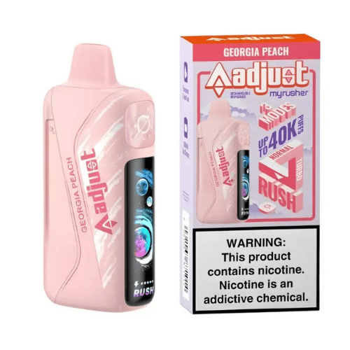 Adjust MyRusher 40k 5% Adjust Disposables Georgia Peach / 40000+ / 5% (50mg)