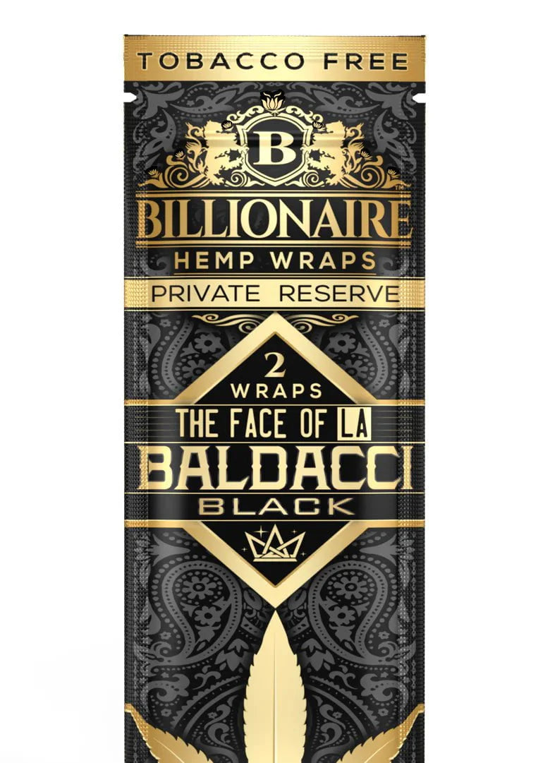 Billionaire Hemp Wraps Billionaire Hemp Wraps Smoking Accessories Baldacci Black