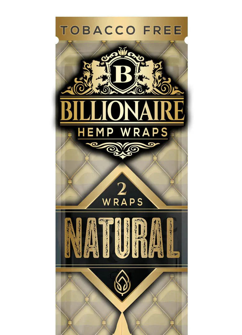 Billionaire Hemp Wraps Billionaire Hemp Wraps Smoking Accessories Natural