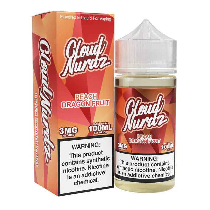 Cloud Nurdz 100mL Cloud Nurdz E-Juice Peach Dragon Fruit / 3mg / 100mL