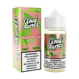 Cloud Nurdz 100mL Cloud Nurdz E-Juice Apple Watermelon / 3mg / 100mL