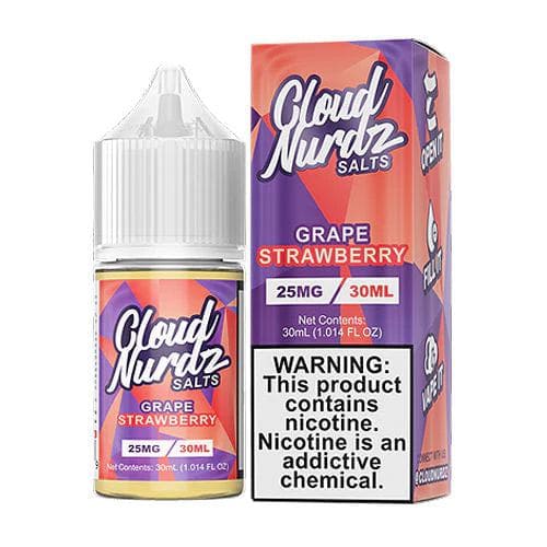 Cloud Nurdz Salt 30mL Cloud Nurdz Nicotine Salt Premiums Grape Strawberry / 25mg
