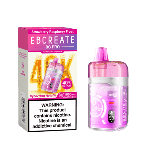 EBCreate BC Pro 40k 5% Rechargeable Disposable EBCreate Disposables Strawberry Raspberry Frost / 40000+ / 5%(50mg)