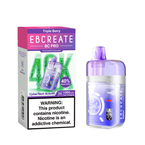 EBCreate BC Pro 40k 5% Rechargeable Disposable EBCreate Disposables Triple Berry / 40000+ / 5%(50mg)