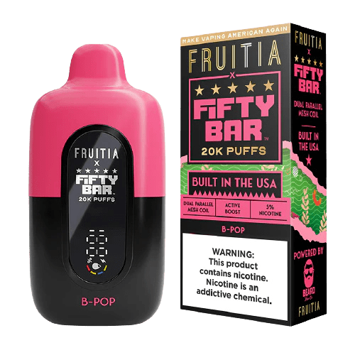 Fifty Bar by Mr. Beard 20000 5% Rechargeable Disposable Fifty Bar Disposables B-Pop / 20000+ / 5% (50mg)
