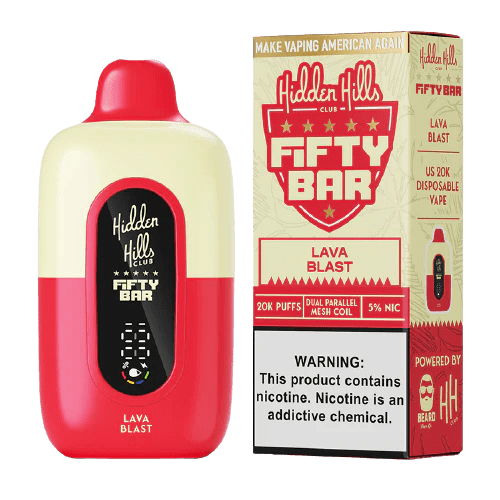 Fifty Bar by Mr. Beard 20000 5% Rechargeable Disposable Fifty Bar Disposables Lava Blast / 20000+ / 5% (50mg)