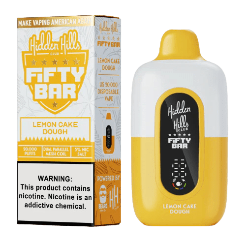 Fifty Bar by Mr. Beard 20000 5% Rechargeable Disposable Fifty Bar Disposables Lemon Cake Dough / 20000+ / 5% (50mg)