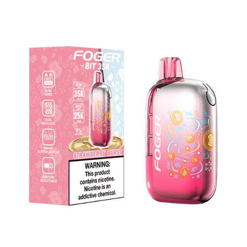 Foger Bit 35K 5% Rechargeable Disposable Foger Disposables Strawberry Burst / 35000+ / 5% (50mg)