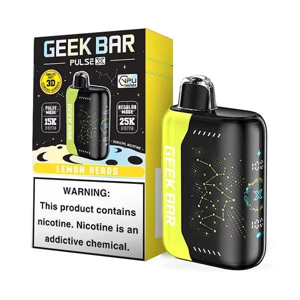 Geek Bar Pulse X 25000 5% Geek Bar Disposables Lemon Heads / 5% (50mg) / 25000+