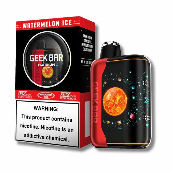 Geek Bar Pulse X 25000 5% Geek Bar Disposables Watermelon Ice (Platinum Version / 5% (50mg) / 25000+