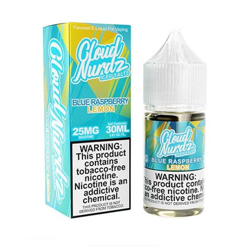 Cloud Nurdz Iced Salt 30mL Cloud Nurdz Nicotine Salt Juice Iced Blue Raspberry Lemon / 25mg