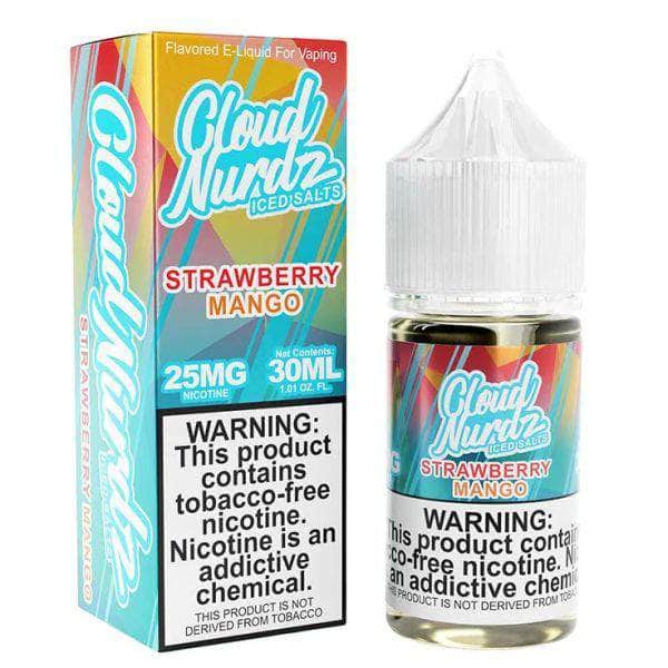 Cloud Nurdz Iced Salt 30mL Cloud Nurdz Nicotine Salt Juice Iced Strawberry Mango / 25mg