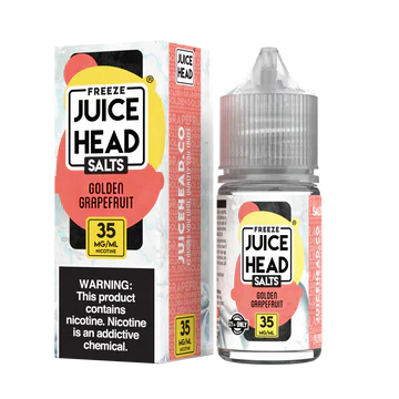 Juice Head Freeze Salt 30mL Juice Head Nic Salt Juice Golden Grapefruit Freeze Pineapple Grapefruit / 30mL / 25mg, 35mg, & 50mg