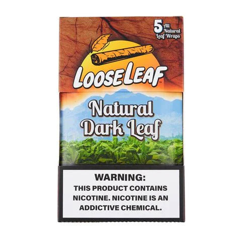 Loose Leaf All Natural Wraps Loose Leaf Smoking Accessories Natural Dark Leaf