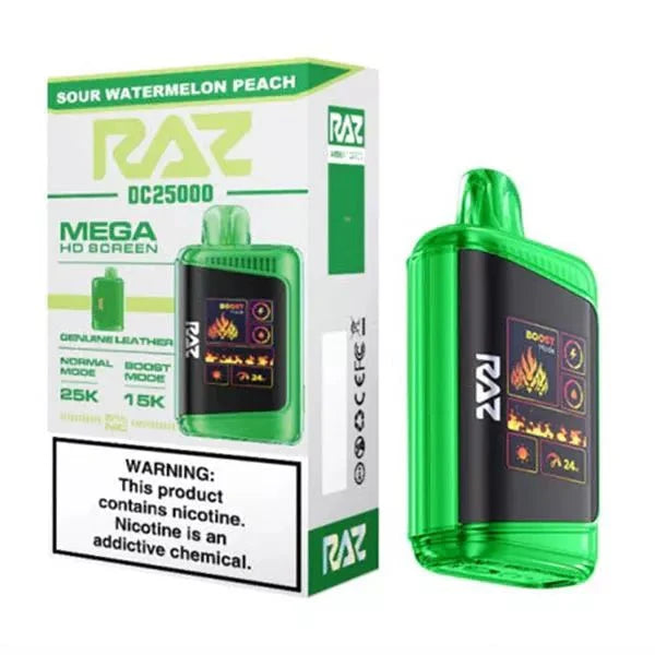 Raz DC25000 5% Raz Disposables Sour Watermelon Peach / 25000+ / 5% (50mg)