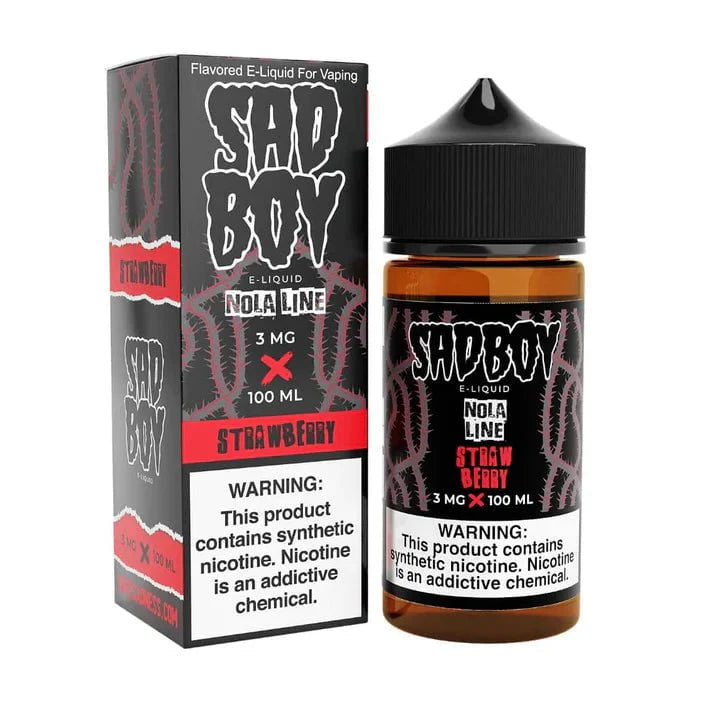 SadBoy 100mL SadBoy e-Juice Strawberry Nola / 3mg / 100mL