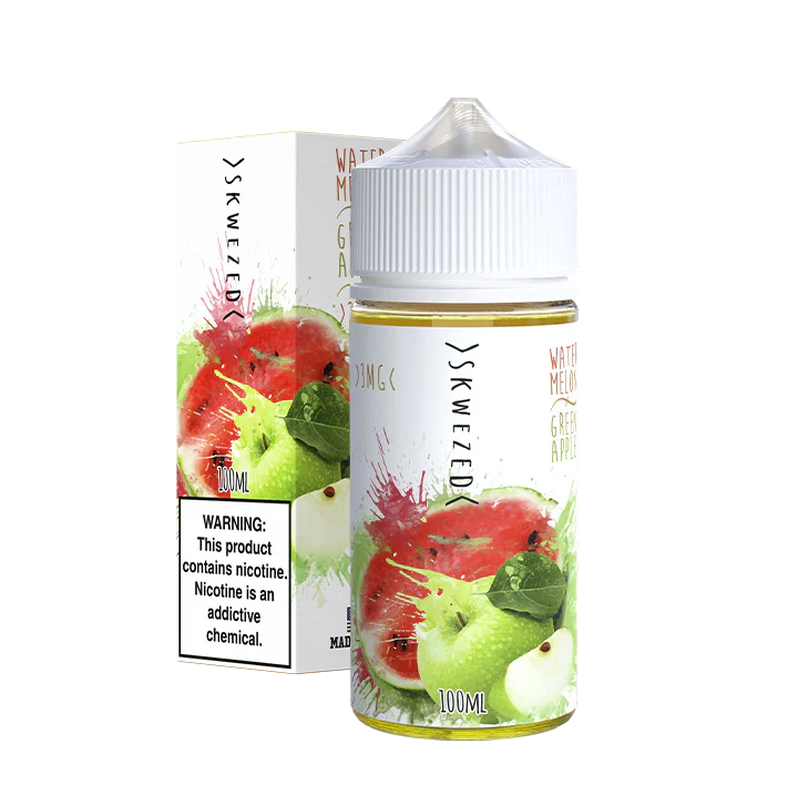 Skwezed 100mL Skwezed E-Juice Watermelon Green Apple / 3mg / 100mL