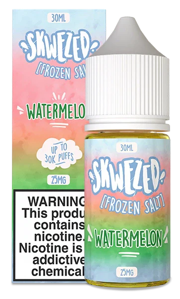 Skwezed Iced Nic Salts 30mL Skwezed Nic Salt Juice Watermelon Ice Skwezed / 25mg & 50mg