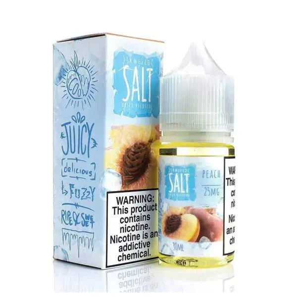 Skwezed Iced Nic Salts 30mL Skwezed Nic Salt Juice Peach Ice Skwezed / 25mg & 50mg