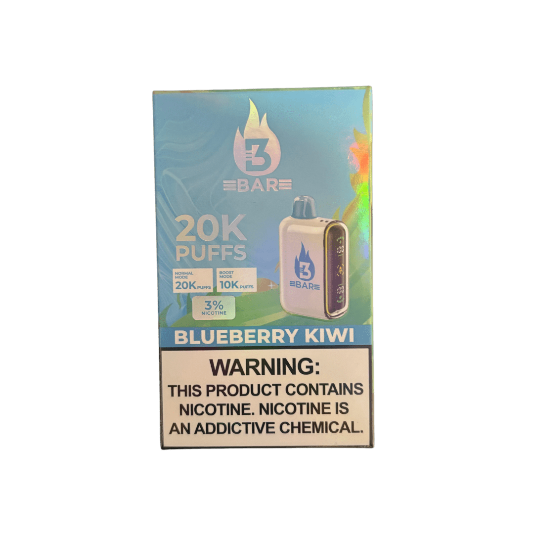 3 Bar 20k 3% Rechargeable Disposable 3 Bar Disposables Blueberry Kiwi / 20000+ / 3% (30mg)