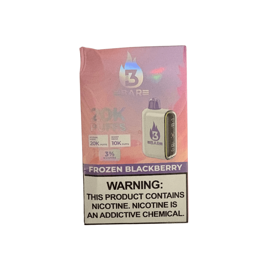 3 Bar 20k 3% Rechargeable Disposable 3 Bar Disposables Frozen Blackberry / 20000+ / 3% (30mg)