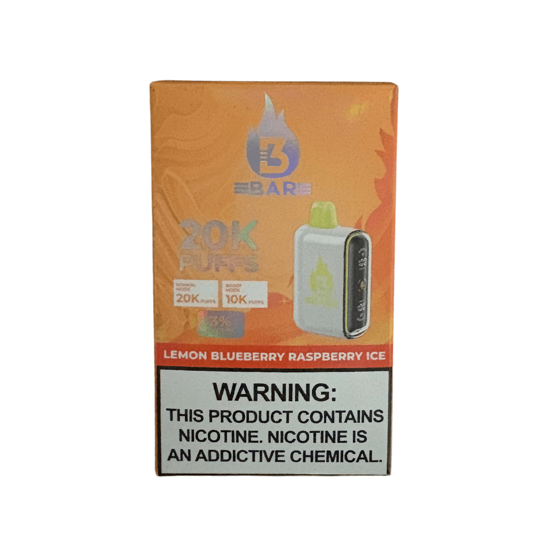 3 Bar 20k 3% Rechargeable Disposable 3 Bar Disposables Lemon Blueberry Raspberry Ice / 20000+ / 3% (30mg)