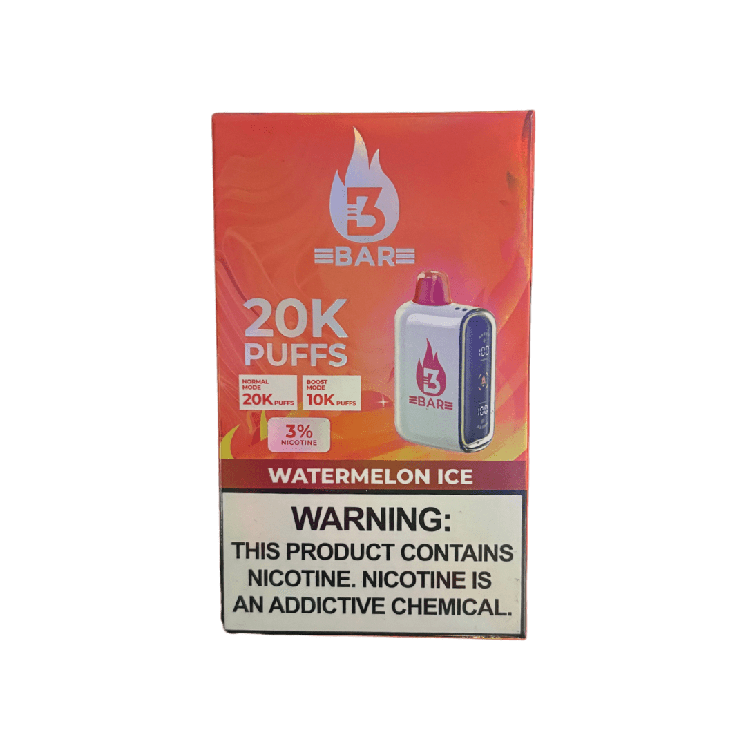 3 Bar 20k 3% Rechargeable Disposable 3 Bar Disposables Watermelon Ice / 20000+ / 3% (30mg)