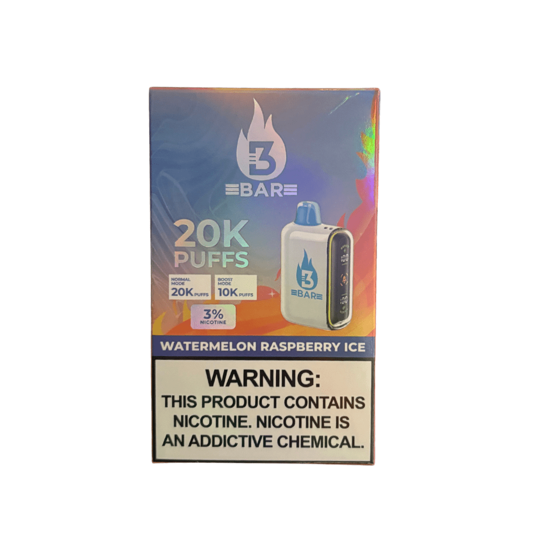 3 Bar 20k 3% Rechargeable Disposable 3 Bar Disposables Watermelon Raspberry Ice / 20000+ / 3% (30mg)
