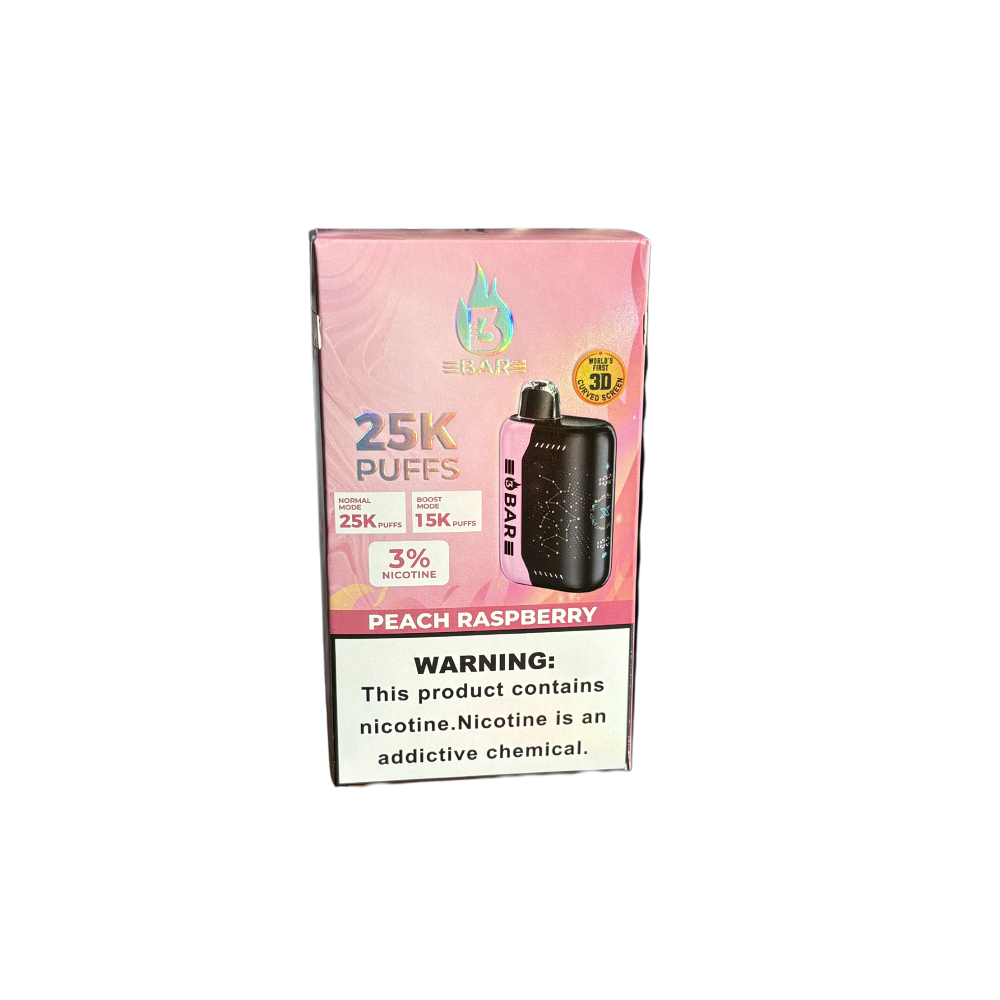 3 Bar 25K 3% Disposables 3 Bar Peach Raspberry / 25000+ / 3%(30mg)