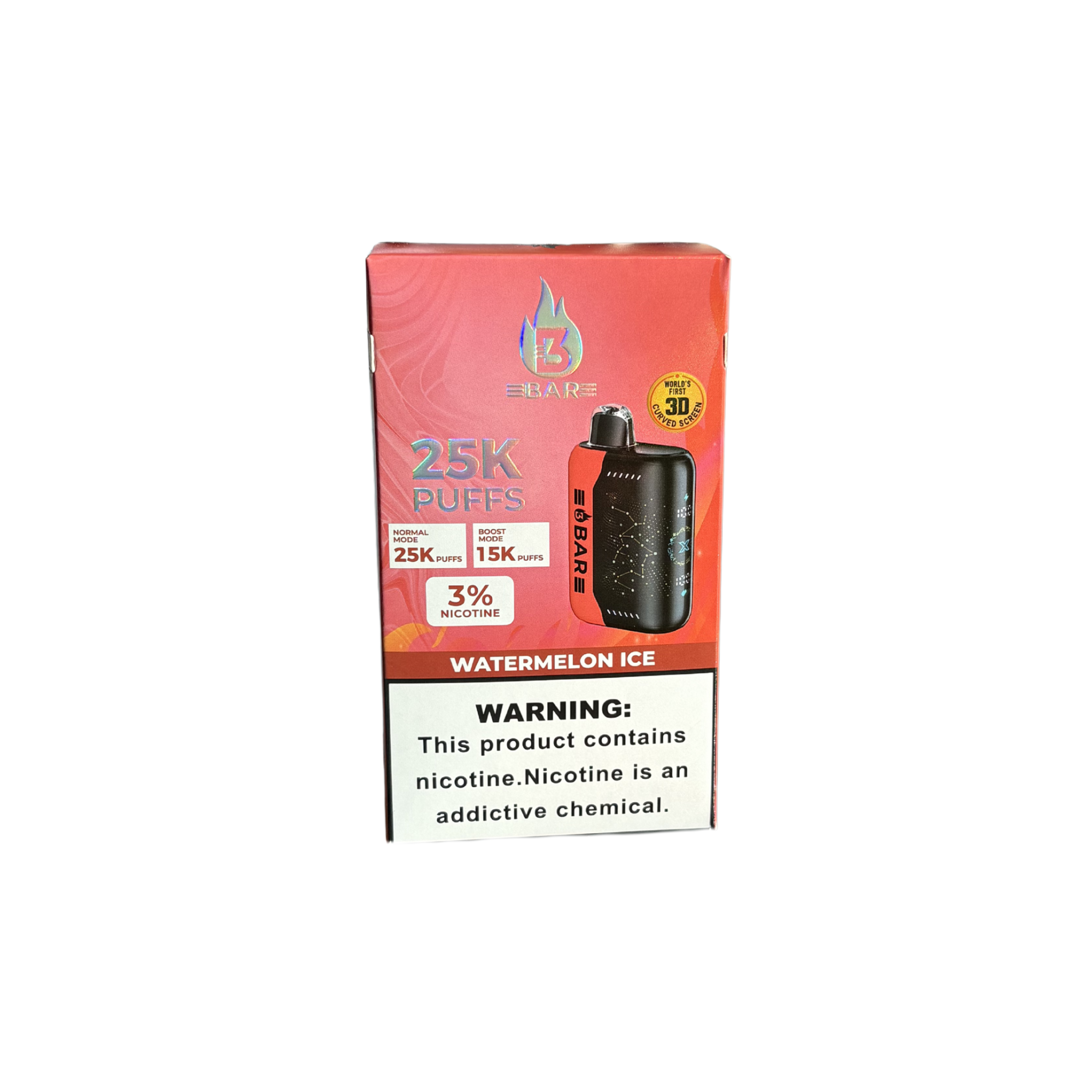 3 Bar 25K 3% Disposables 3 Bar Watermelon Ice / 25000+ / 3%(30mg)