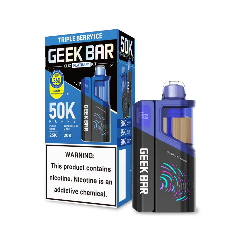 Geek Bar Clio Platinum Kit Disposable Geek Bar Clio Triple Berry Ice 50000+ / 5%(50mg)