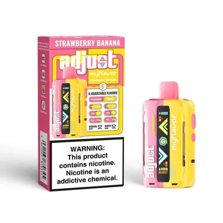 Adjust MyFlavor 40k 5% by Lost Mary Disposables Strawberry Banana / 40000+ / 5% (50mg)