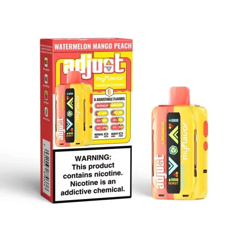 Adjust MyFlavor 40k 5% by Lost Mary Disposables Watermelon Mango Peach / 40000+ / 5% (50mg)