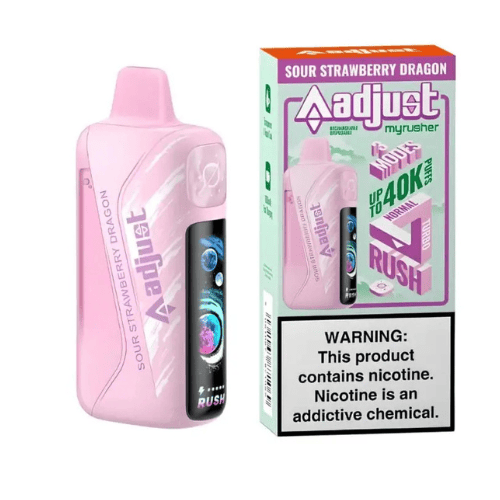 Adjust MyRusher 40k 5% Adjust Disposables Sour Strawberry Dragon / 40000+ / 5% (50mg)