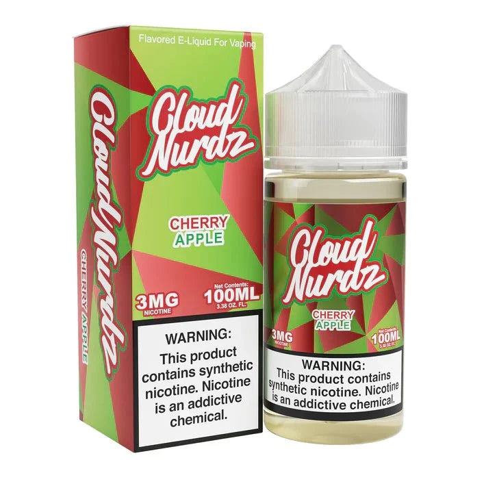 Cloud Nurdz 100mL Cloud Nurdz E-Juice Cherry Apple / 3mg / 100mL