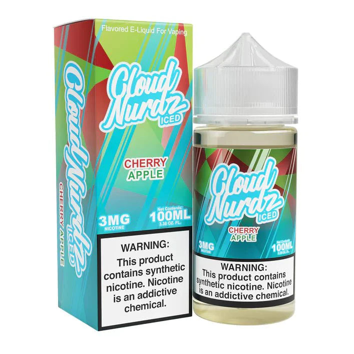 Cloud Nurdz Iced 100mL Cloud Nurdz E-Juice Iced Cherry Apple / 3mg / 100mL
