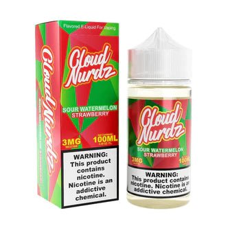 Cloud Nurdz 100mL Cloud Nurdz E-Juice Sour Watermelon Strawberry / 3mg / 100mL