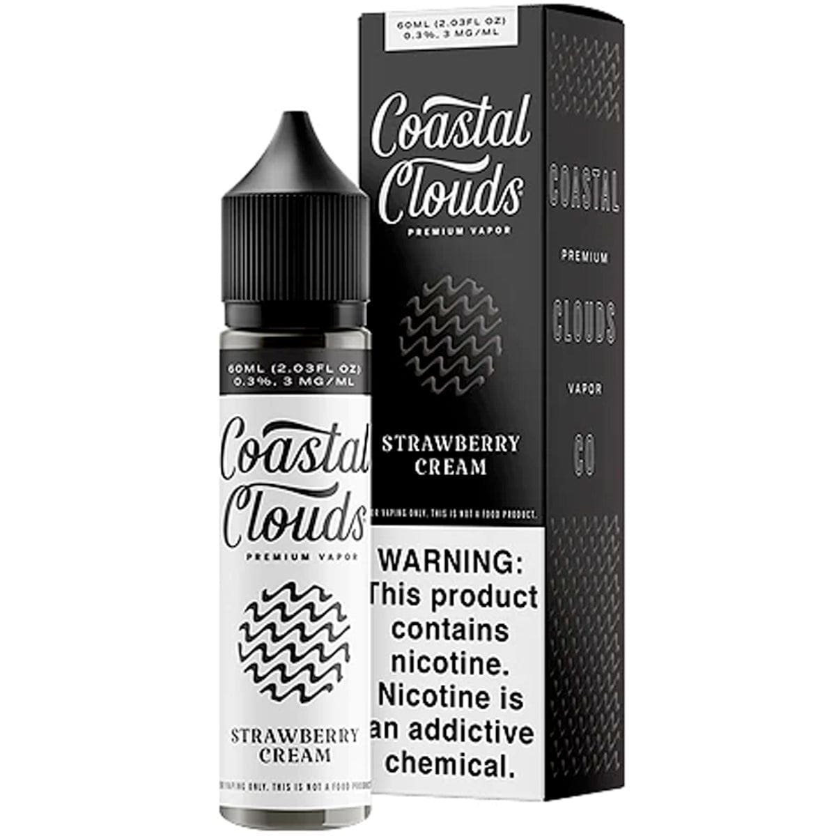 Coastal Clouds desserts 60mL Coastal Clouds E-Juice Strawberry Cream Coastal Clouds / 3mg / 60mL