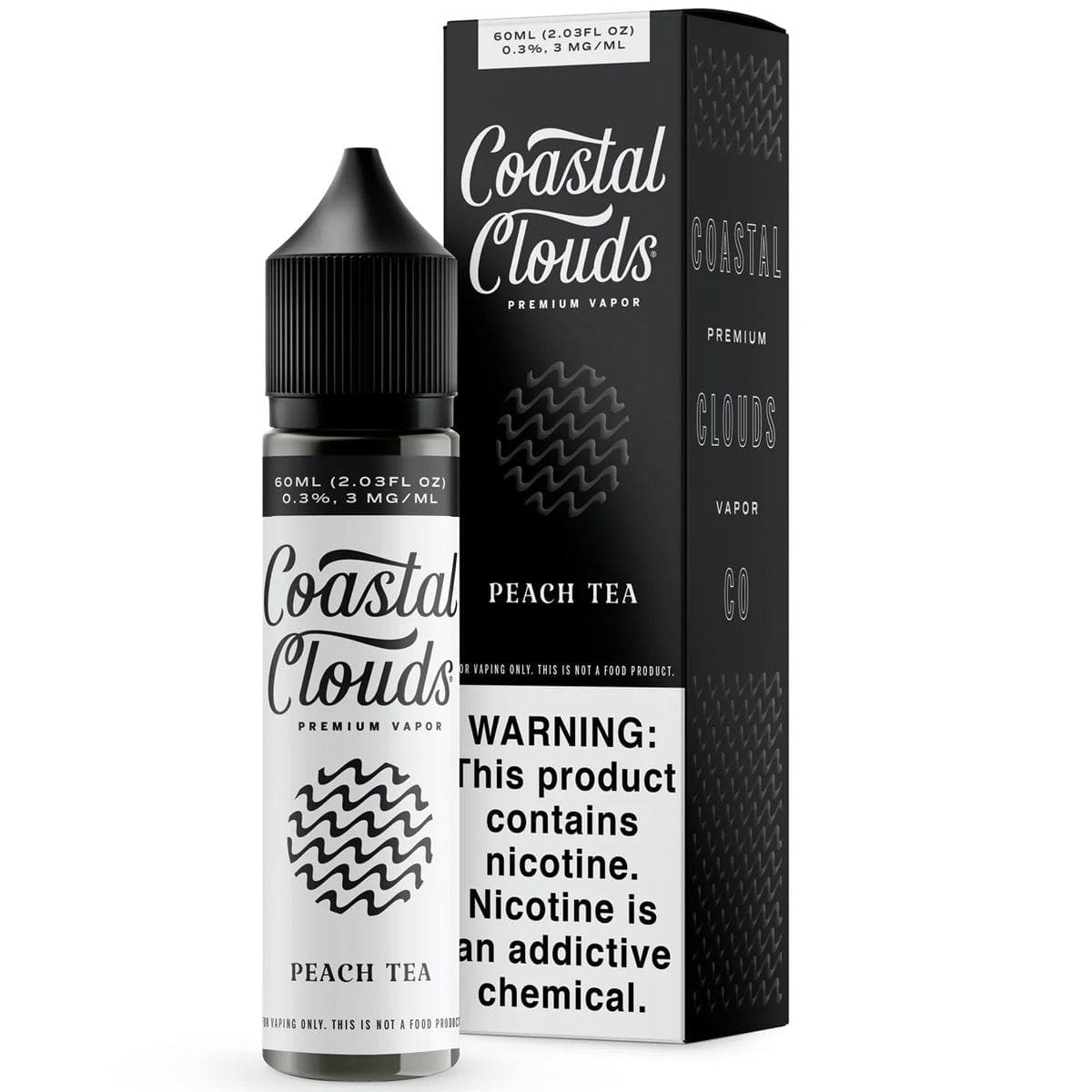 Coastal Clouds fruits 60mL Coastal Clouds E-Juice Peach Tea Coastal Clouds / 3mg / 60mL