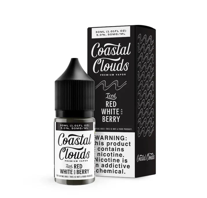 Coastal Clouds Salts 30mL Coastal Clouds Nic Salt Juice Iced Red White and Berry / 35mg & 50mg / 30mL