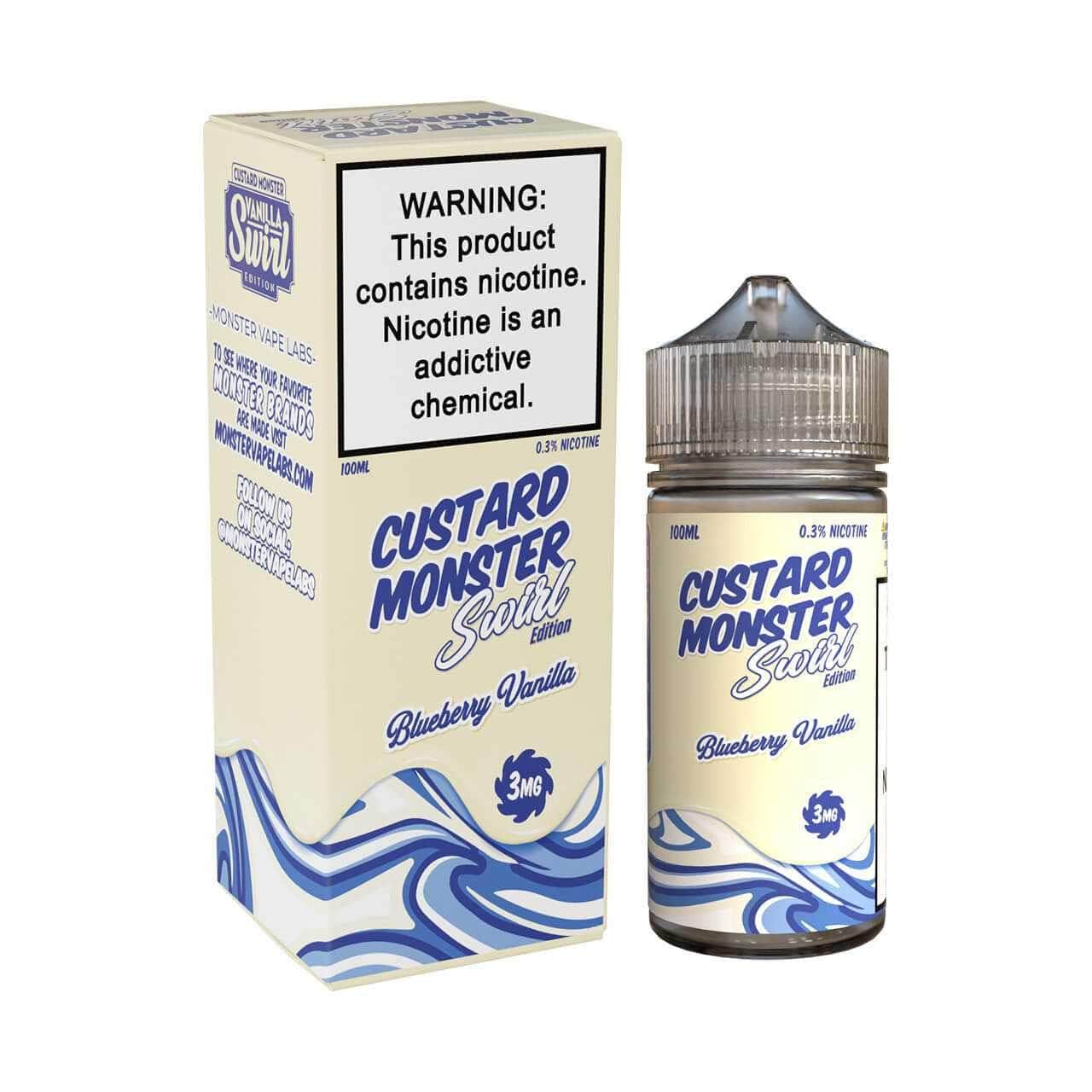Custard Monster 100mL Monster Labs E-Juice Blueberry Vanilla / 3mg / 100mL