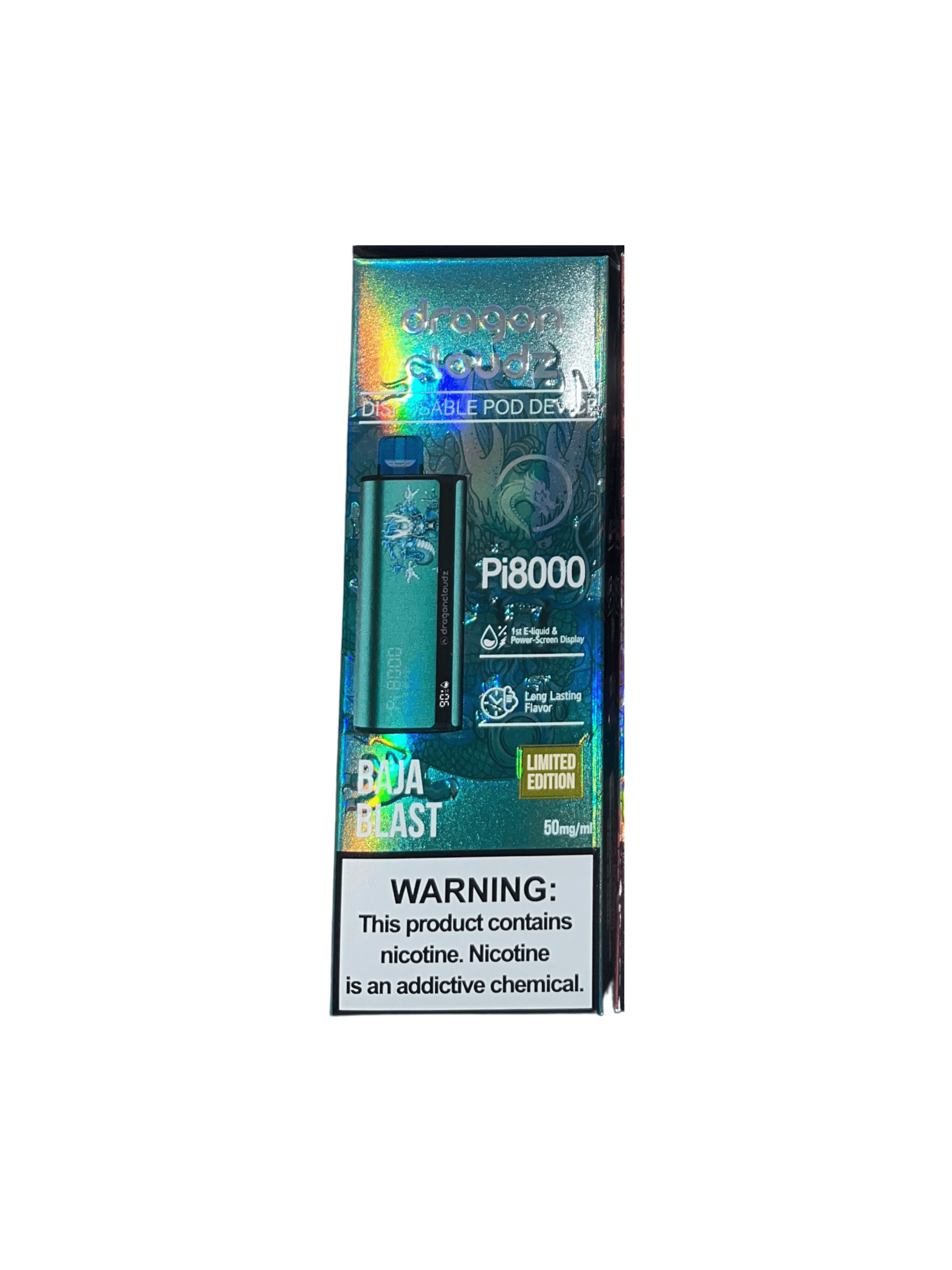 Dragon Cloudz Pi8000 5% Rechargeable Disposable Baja Blast 8000+ / 5%(50mg)