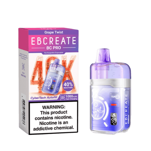 EBCreate BC Pro 40k 5% Rechargeable Disposable EBCreate Disposables Grape Twist / 40000+ / 5%(50mg)
