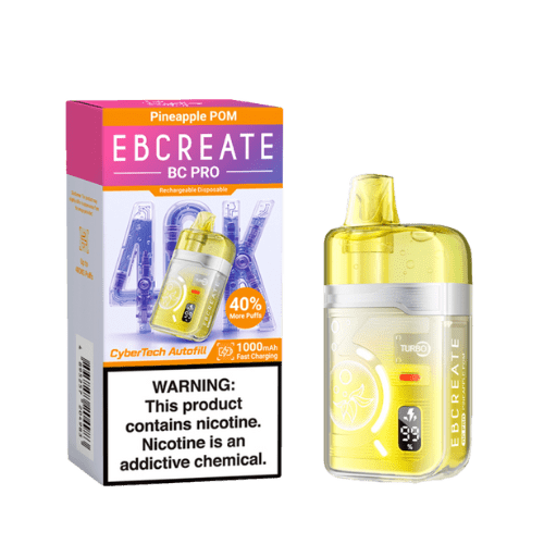EBCreate BC Pro 40k 5% Rechargeable Disposable EBCreate Disposables Pineapple POM / 40000+ / 5% (50mg)